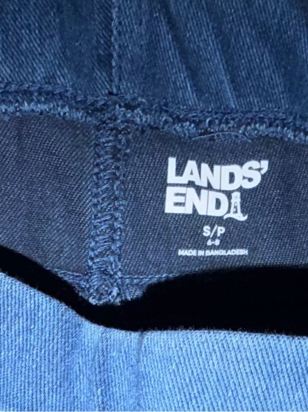 Lands' End Medium Blue Denim Stretch Jeans Sz Small Petite 6/8 - Picture 3 of 6